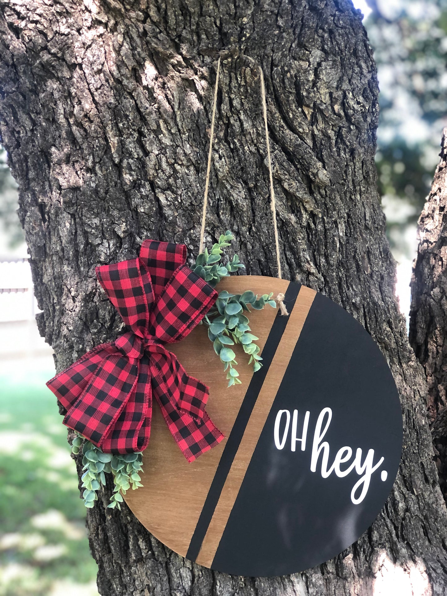 Oh Hey Wooden Door Hanger| Front Door Decor| Door Hanger| Handmade| Housewarming Gift| Wedding Gift