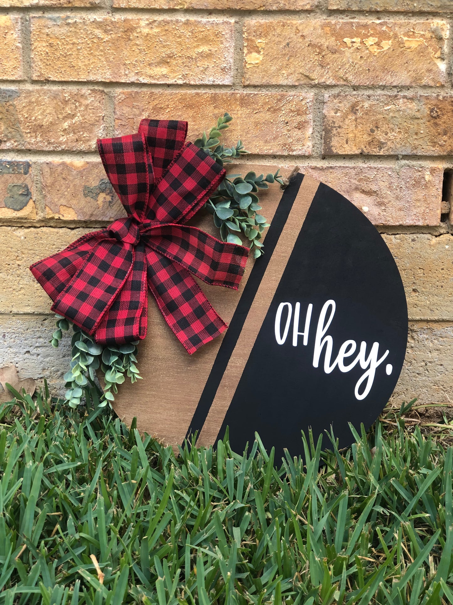Oh Hey Wooden Door Hanger| Front Door Decor| Door Hanger| Handmade| Housewarming Gift| Wedding Gift