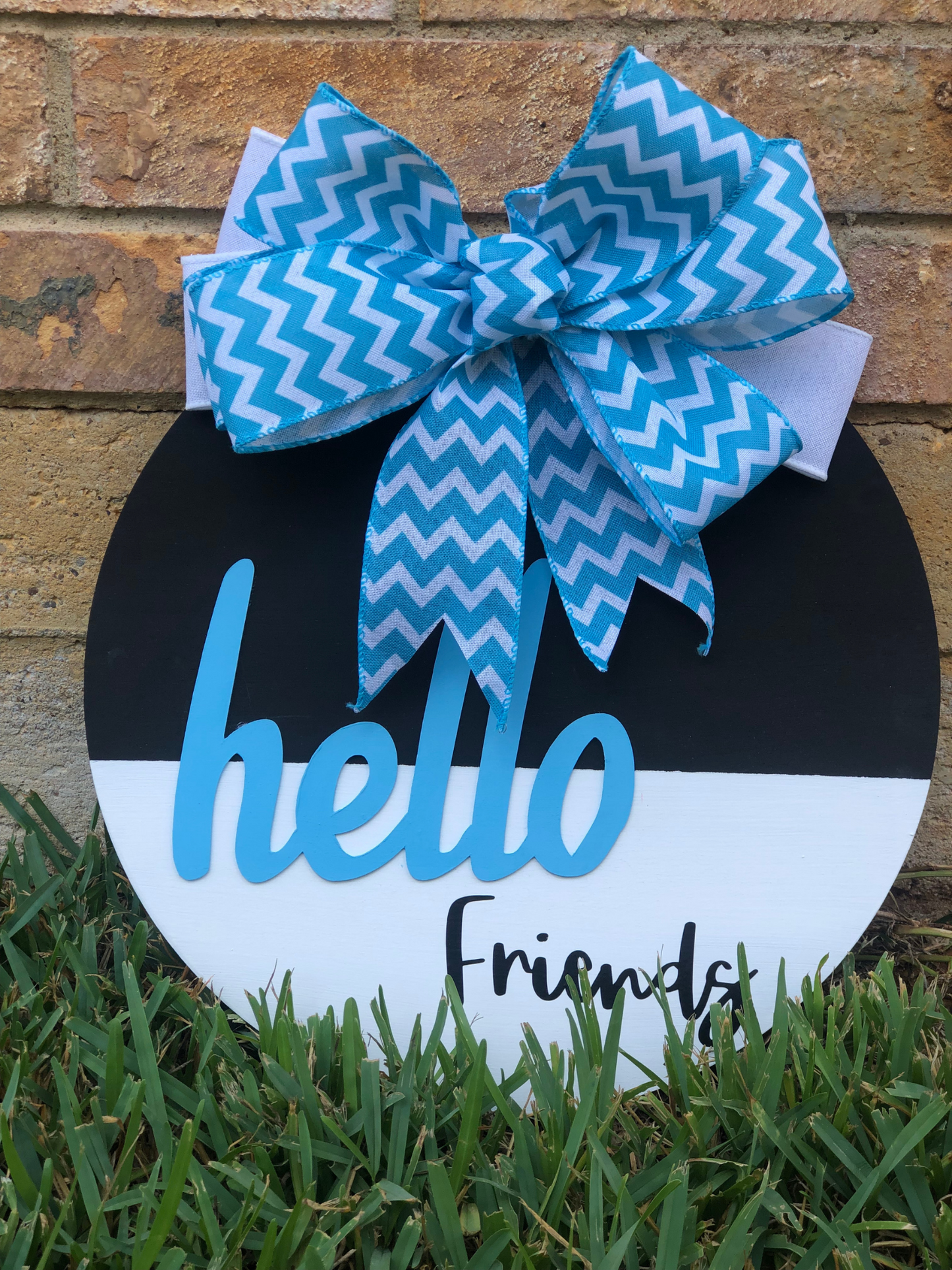 Hello Wooden Door Hanger