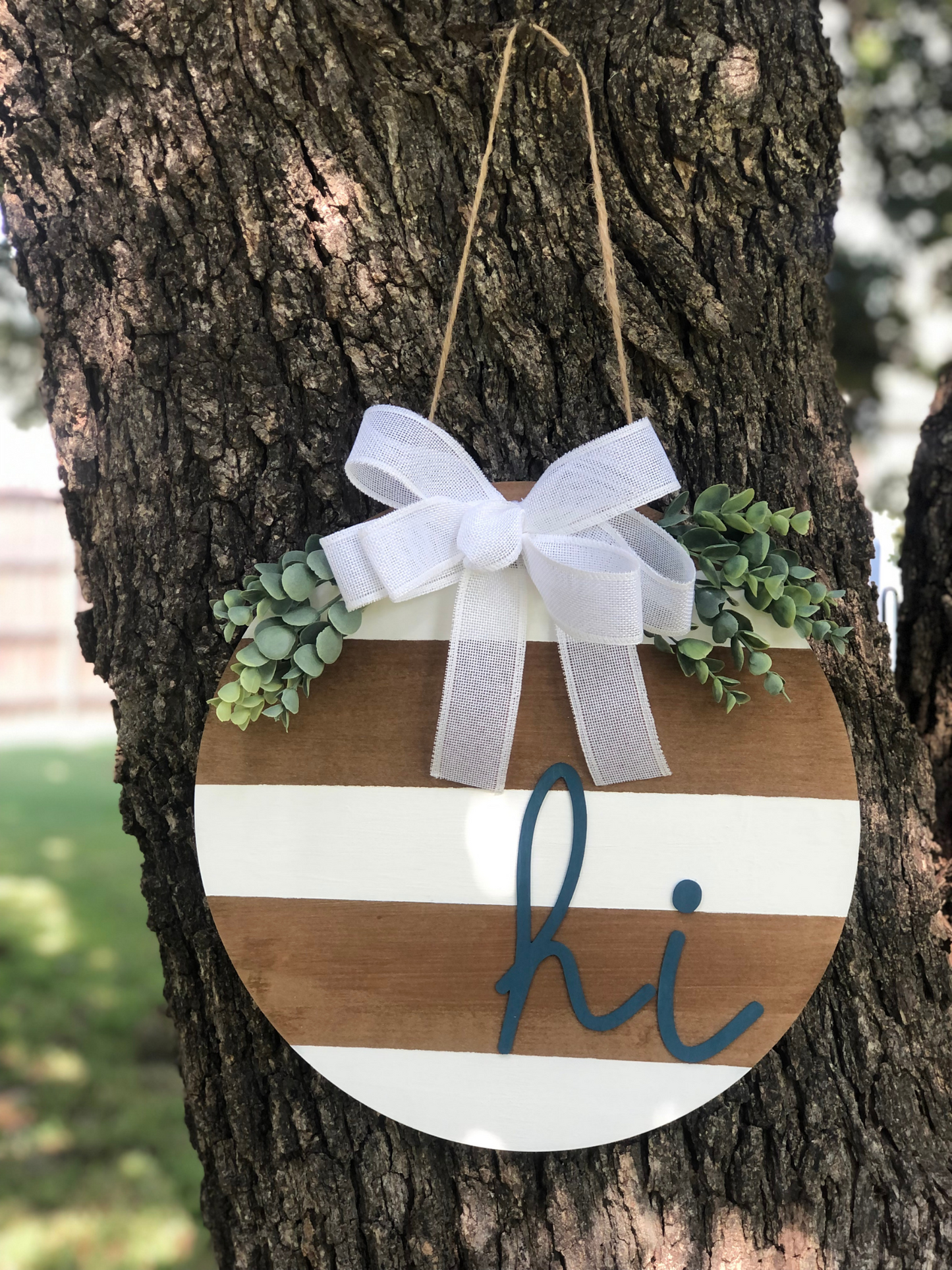 Hi 3D Wooden Door Hanger