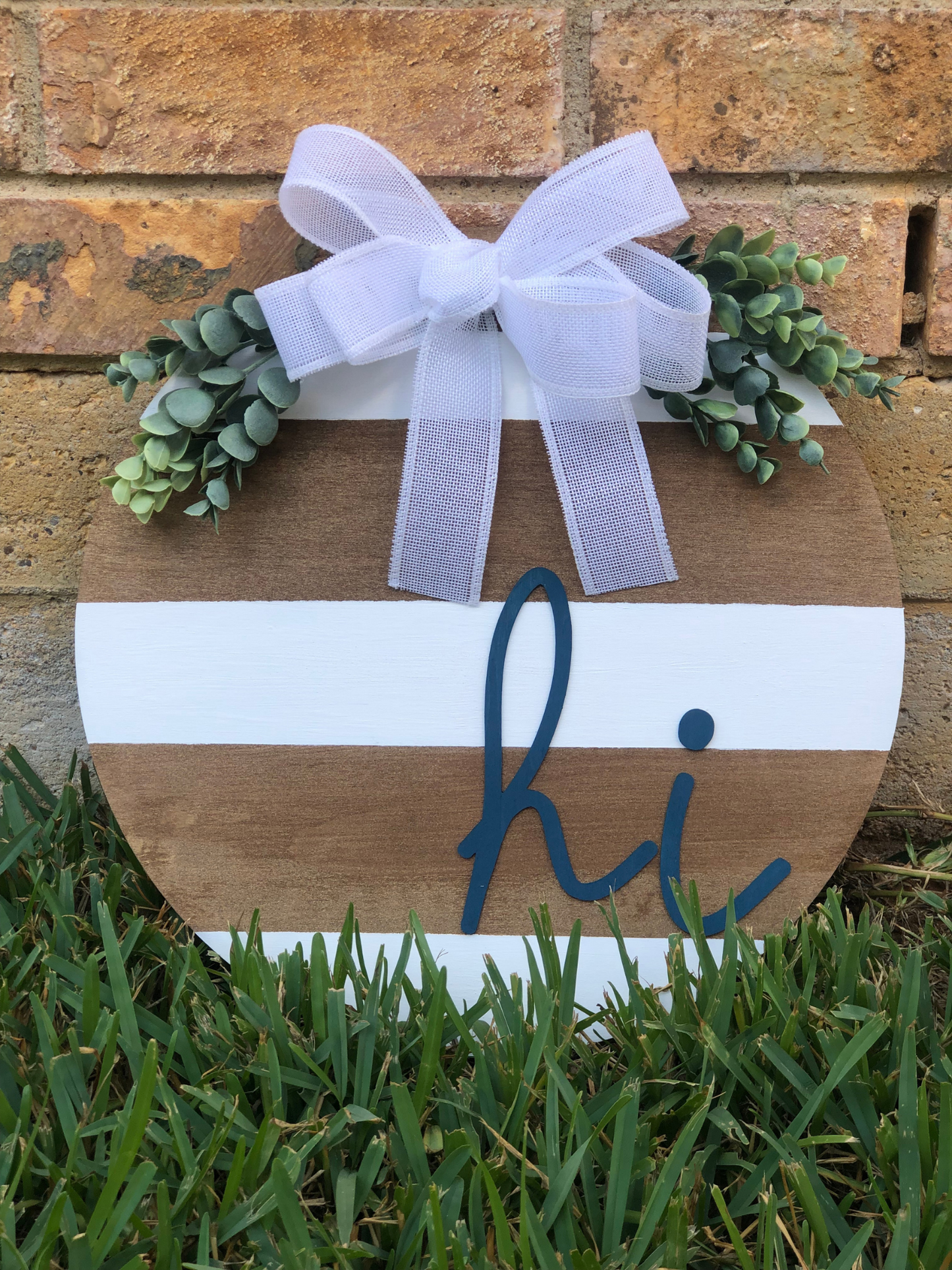 Hi 3D Wooden Door Hanger