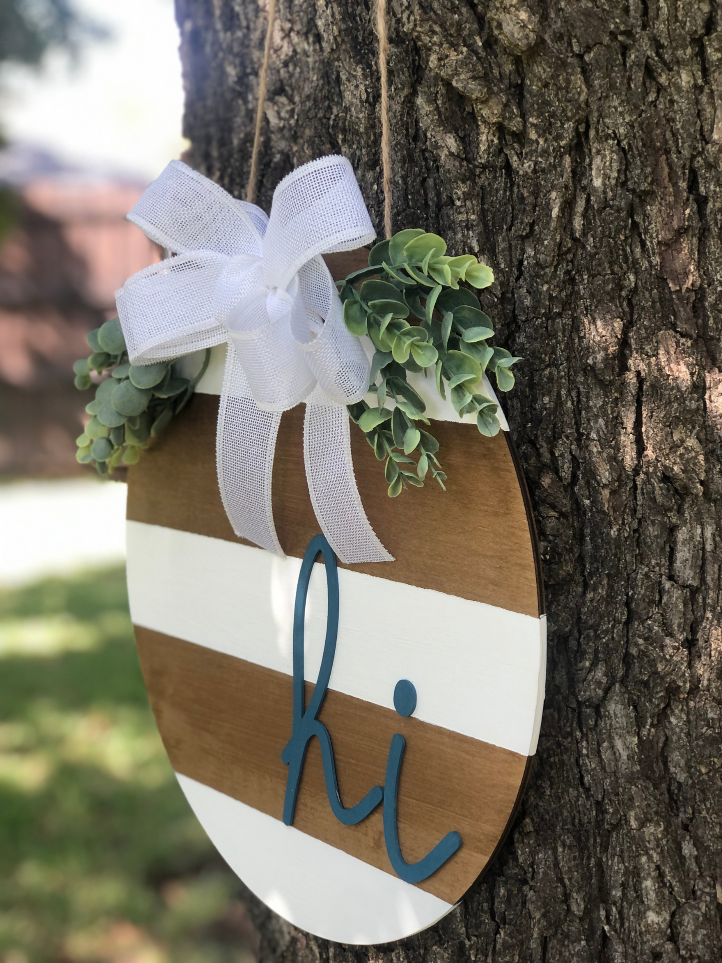 Hi 3D Wooden Door Hanger