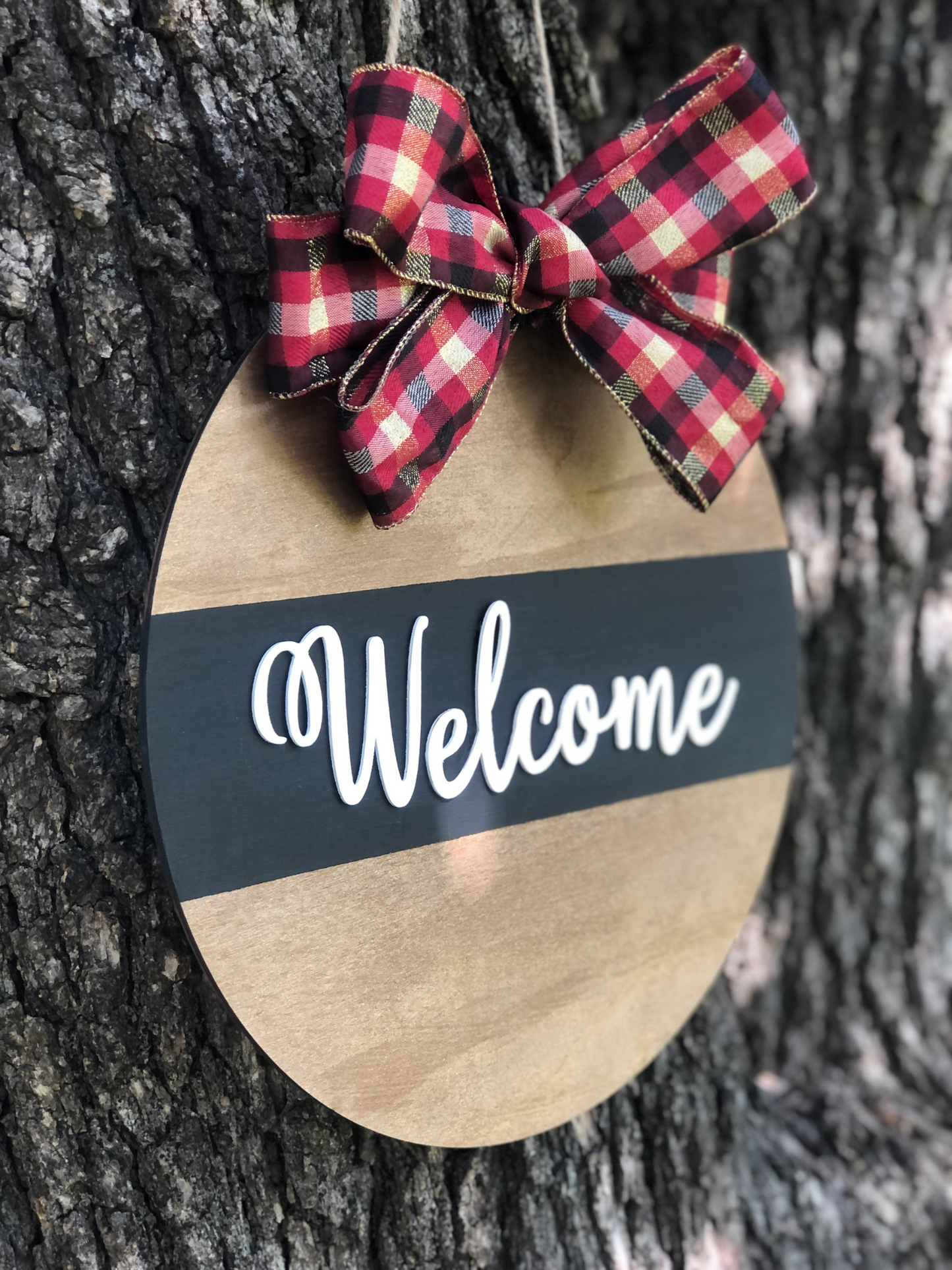 Welcome 3D Door Hanger
