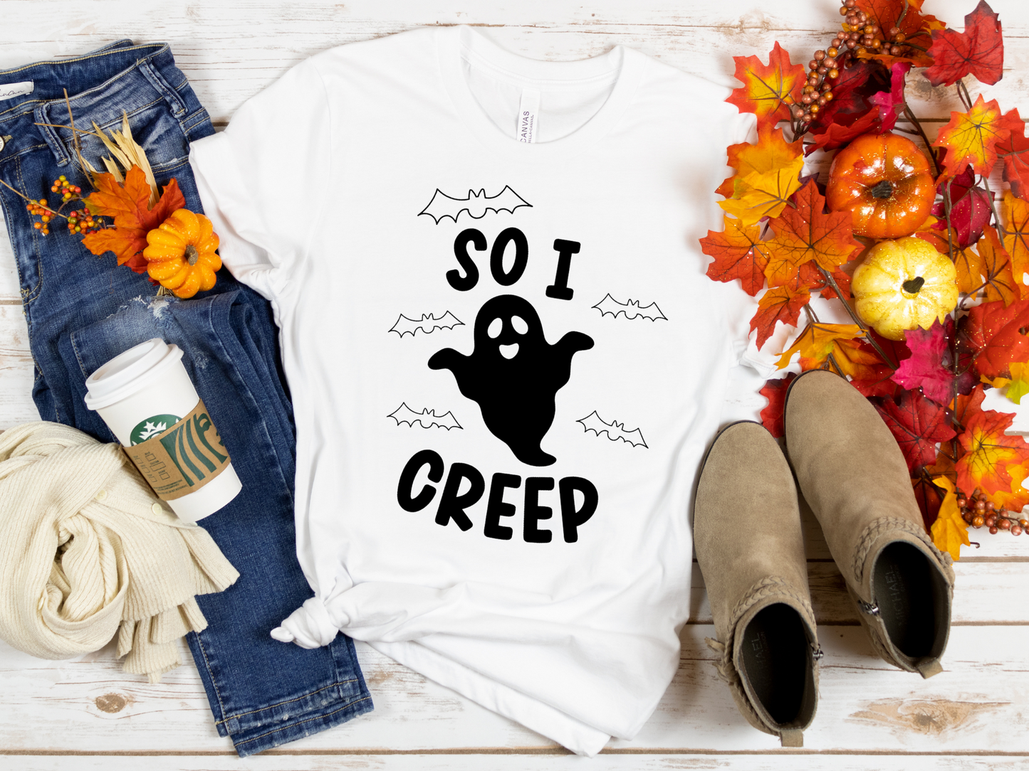 So I Creep T-Shirt | TLC T-Shirt | Ghost | Creep T-Shirt | Halloween | Spooky Season