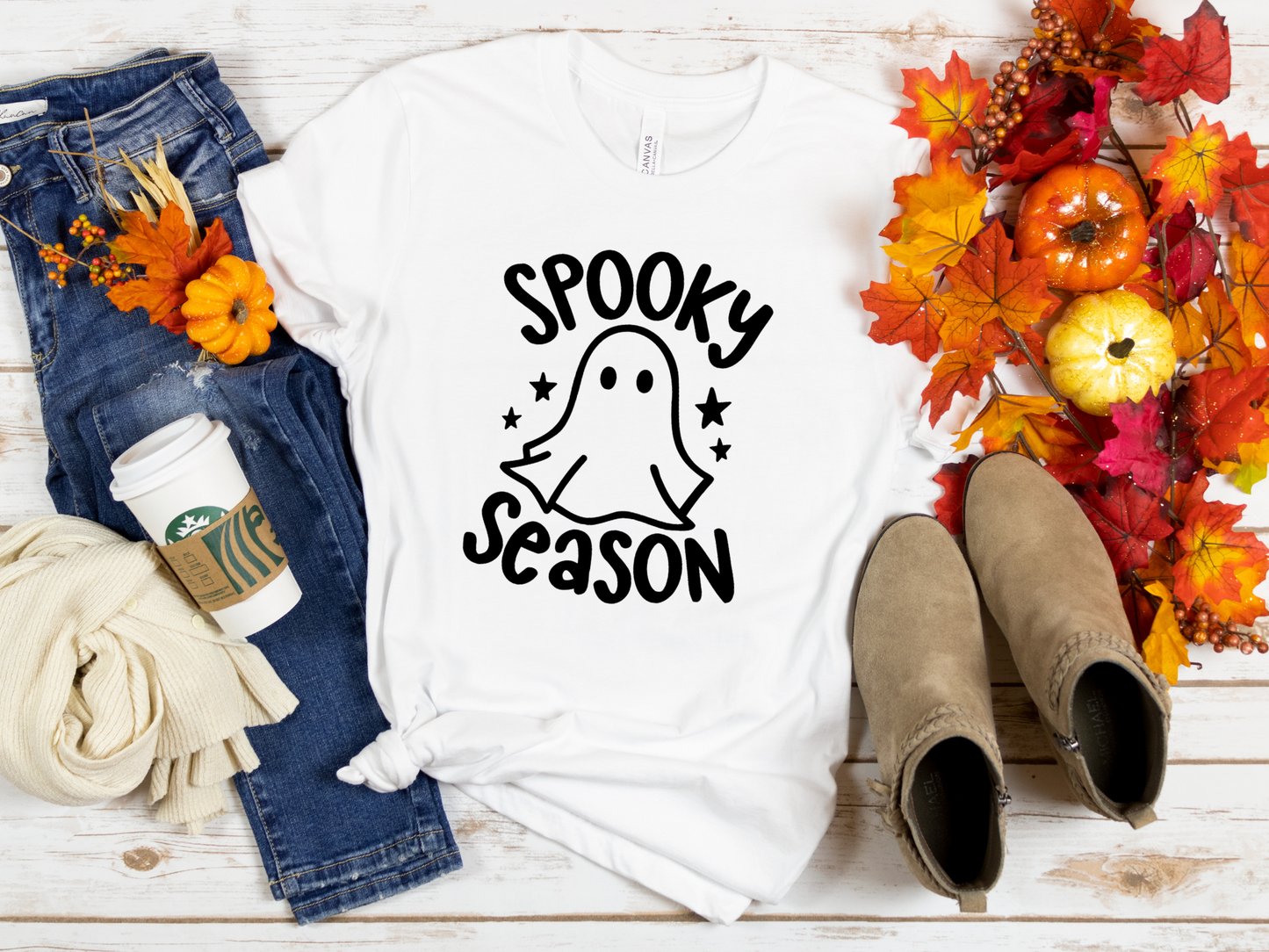 Halloween T-Shirt | Spooky T-Shirt | Cute Ghost | Ghost T-Shirt | Halloween | Spooky Season